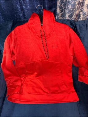 Under Armour Storm1 Red Embossed Logo Performance Hoodie